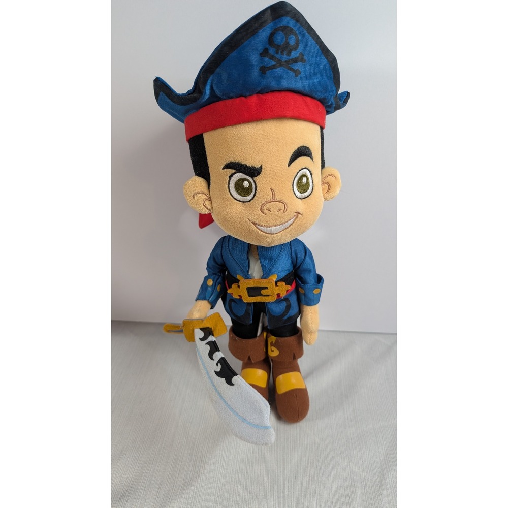 Disney Jake and the Never Land Pirates Plush 12in Blue Pirate Soft Toy‎